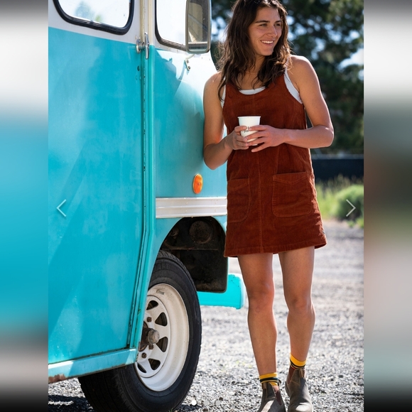 Toad&Co Brown Corduroy Jumper Womens Size Small - Picture 2 of 9